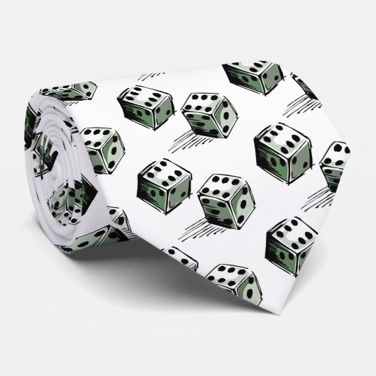 がらくたは贅沢家の賭博をさいの目に切ります ネクタイ (ロール)