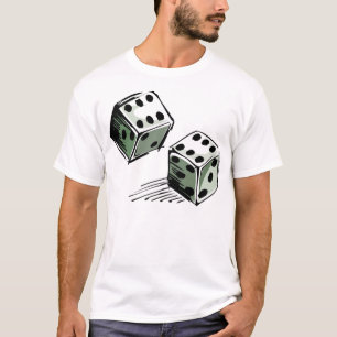 がらくたは贅沢家の賭博をさいの目に切ります Tシャツ
