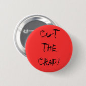 "がらくたを切って下さい! "ボタン 缶バッジ (正面&裏面)