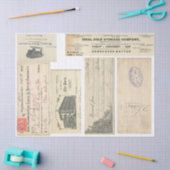 がらくたジャーナルはかない要素のDecoupageの紙 薄葉紙 (クラフト)