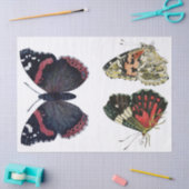 がらくたジャーナル蝶要素のDecoupageシート 薄葉紙 (クラフト)