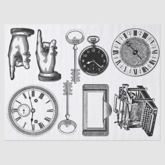 がらくたジャーナルSteampunkの要素シート 薄葉紙 (正面)