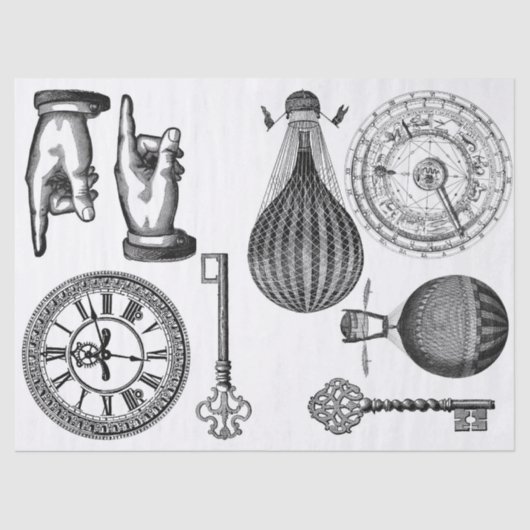 がらくたジャーナルSteampunkの要素シート 薄葉紙 (正面)