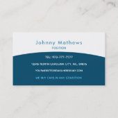 がらくた部品置き場のスローガン 名刺 (裏面)