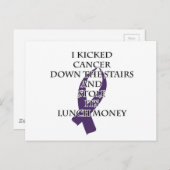 がんいじめ（紫のリボン） ポストカード (正面/裏面)