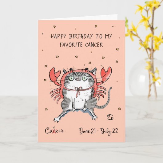 がんおもしろいカード〔占星術の〕十二宮図キャットスター標識占星術 カード (黄色い花)