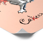 がんおもしろいポスター〔占星術の〕十二宮図猫スター看板ポスター ポスター (角)