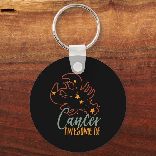 がんおもしろい〔占星術の〕十二宮図星印AF素晴らし キーホルダー (正面)