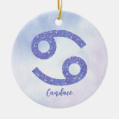 がんかわいらし星占カスタムいクリスマス セラミックオーナメント (正面)