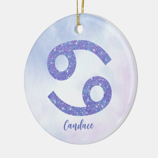 がんかわいらし星占カスタムいクリスマス セラミックオーナメント (左)
