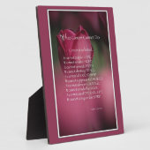 がんができないこと、支援、勇気付けられる フォトプラーク (側面)