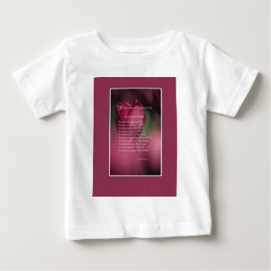 がんができないこと、支援、勇気付けられる ベビーTシャツ
