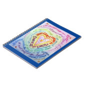 がんができないハートアートジャーナルノート ノートブック (左側)