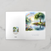 がんがよくグリーティングカードを取る 箔シーズンカード (外側レイダウン)