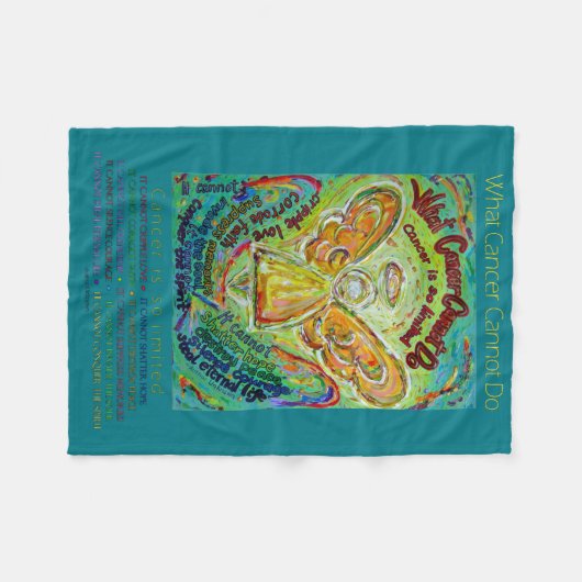 がんがエンジェルフリースケモブランケットを行えないもの フリースブランケット (正面(横))