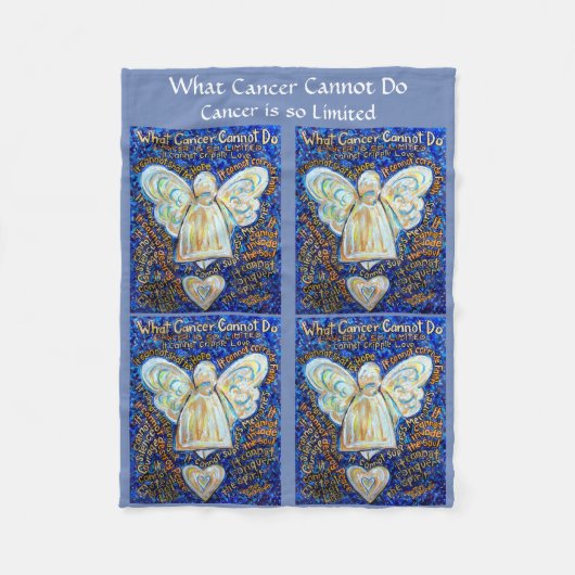 がんがエンジェルフリースケモブランケットを行えないもの フリースブランケット (正面)