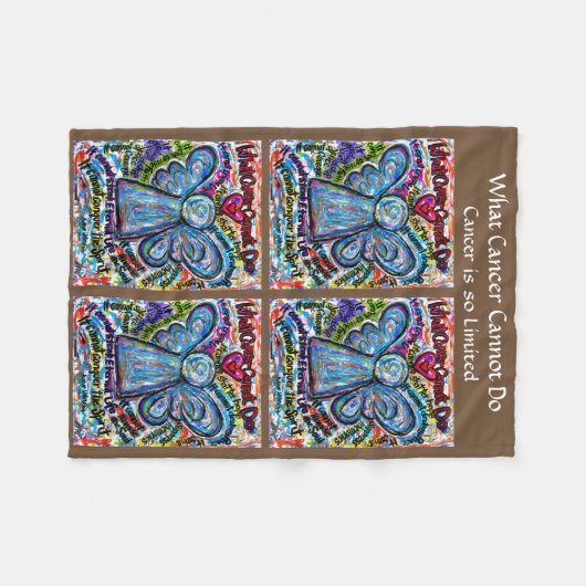 がんがエンジェル・ケモフリースブランケットを行えないもの フリースブランケット (正面(横))