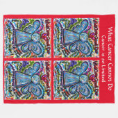 がんがエンジェル・ケモフリースブランケット フリースブランケット (正面(横))