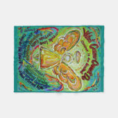 がんがエンジェル・ケモ毛布を行うことができないカスタムもの フリースブランケット (正面(横))