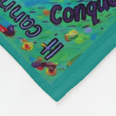 がんがエンジェル・ケモ毛布を行うことができないカスタムもの フリースブランケット (角)