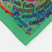 がんがエンジェル・ケモ毛布を行うことができないカスタムもの フリースブランケット (角)