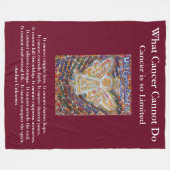 がんがエンジェル・ケモ毛布を行うことができないカスタムもの フリースブランケット (正面(横))