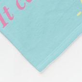 がんがエンジェル・ケモ毛布を行うことができないカスタムもの フリースブランケット (角)