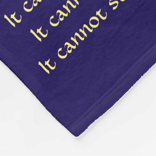 がんがエンジェル・ケモ毛布を行うことができないカスタムもの フリースブランケット (角)