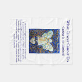 がんがエンジェル・ケモ毛布を行うことができないカスタムもの フリースブランケット (正面(横))