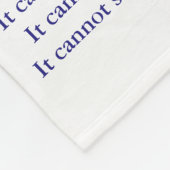 がんがエンジェル・ケモ毛布を行うことができないカスタムもの フリースブランケット (角)