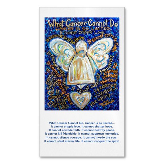 がんがエンジェル・ポエム・マグネットにできないカスタムもの マグネット名刺 (正面縦)