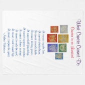 がんがガーディアン・エンジェル・ケモ・ブランケットを行えないもの フリースブランケット (正面(横))