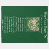 がんがグリーンエンジェル化学毛布をすることができないもの フリースブランケット (正面(横))