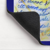 がんがブルー&金ゴールド文字マウスパッド マウスパッド (コーナー)