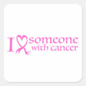 がんが大好き スクエアシール (正面)