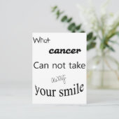 がんが奪うことのできないもの: あなたの笑顔 ポストカード (スタンド正面)