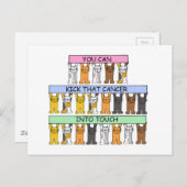 がんが猫のユーモアをサポート ポストカード (正面/裏面)