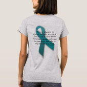 がんが私たちのインスピレーションT型を変える Tシャツ (裏面)