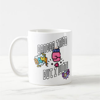 がんが試みられたが勝った！ コーヒーマグカップ