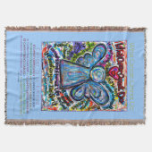 がんではできないものエンジェルポエートブランケット スローブランケット (正面)