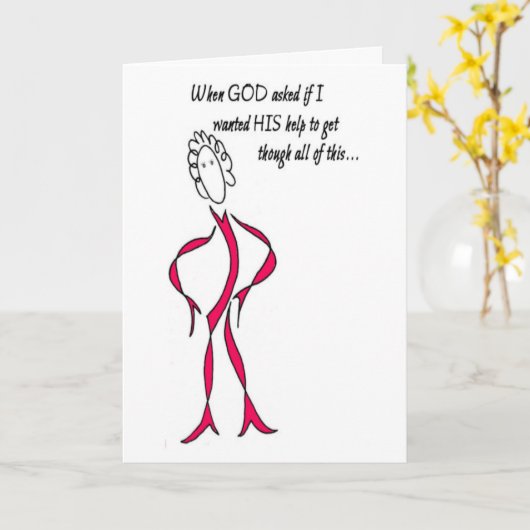 がんで生きている カード (黄色い花)