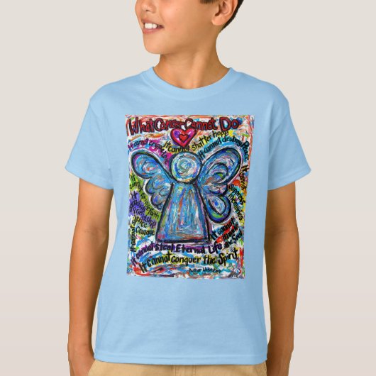 がんで詩の天使Tシャツをカスタムできないもの Tシャツ (正面)