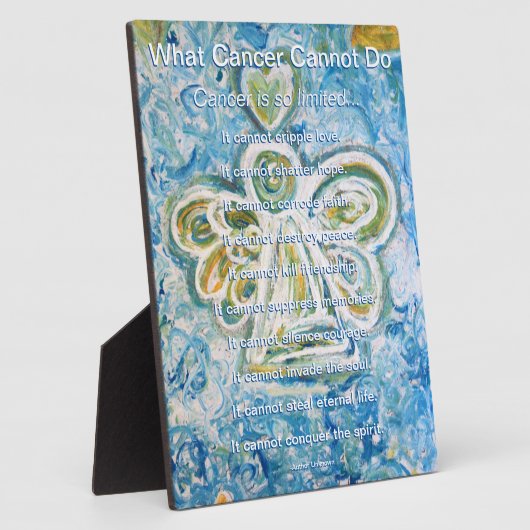 がんで詩エンジェルアートプリントプラーク フォトプラーク (側面)