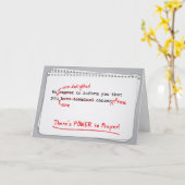 がんとの闘い – 治癒のための祈りの言葉の力 カード (黄色い花)