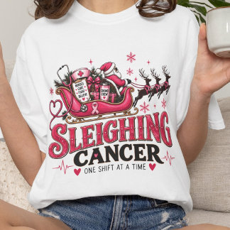 がんと闘うクリスマスの腫瘍科看護師を応援 トライブレンドＴシャツ
