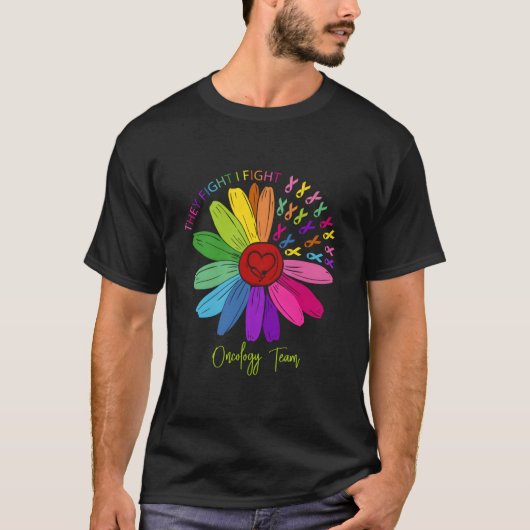 がんと闘うチーム 看護師 Tシャツ (正面)