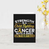 がんと闘う子どもをスマイルで強める カード (黄色い花)