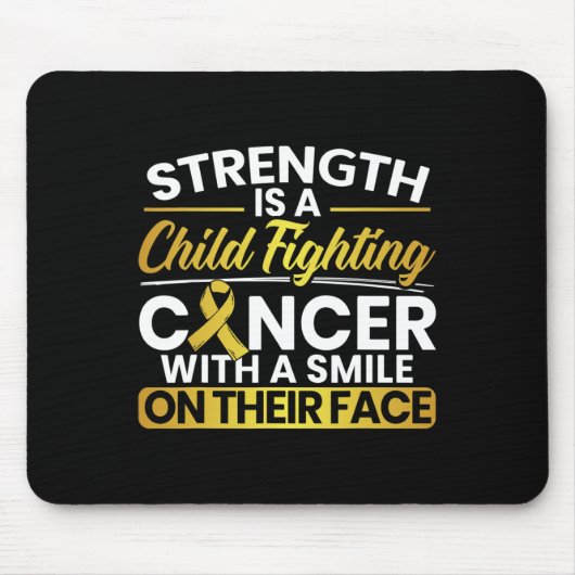 がんと闘う子どもをスマイルで強める マウスパッド (正面)