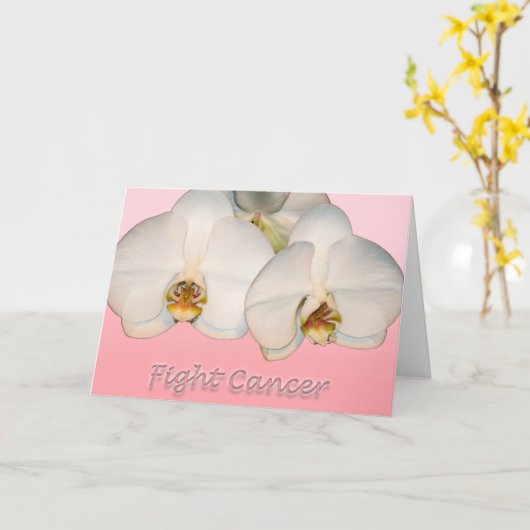 がんと闘う カード (黄色い花)