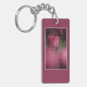 がんによる支援、がんでは不可能なこと、花 キーホルダー (正面左)